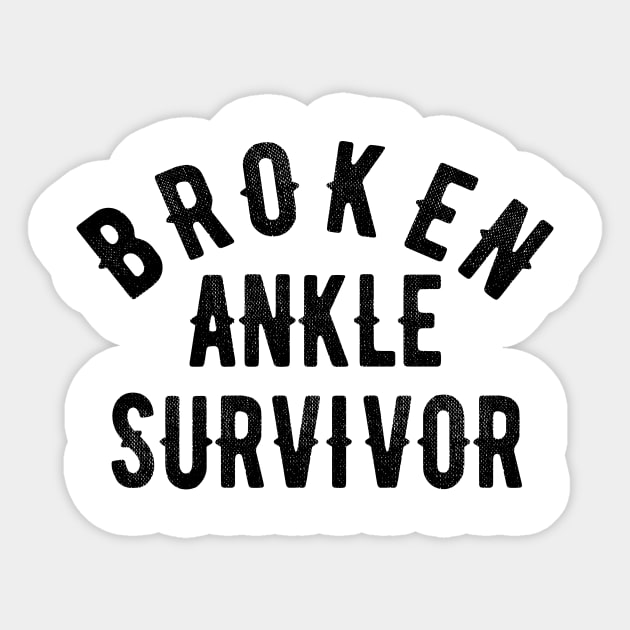 Broken Ankle Funny Injury Recovery Get Well Soon Gift Sticker by OriginalGiftsIdeas